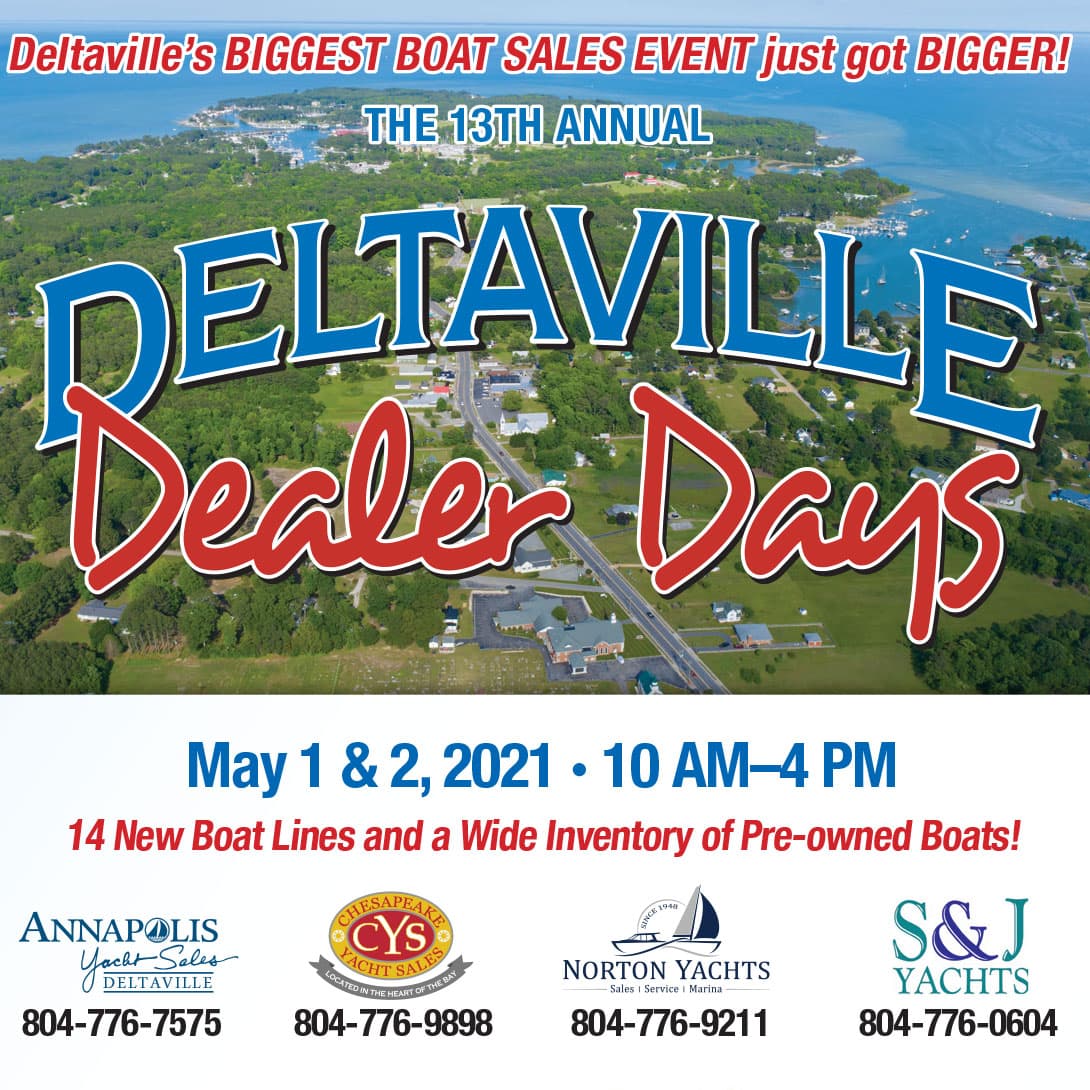 Deltaville Dealer Days May 2021 May 1 & 2