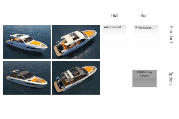 Bavaria VIDA 33 Style Guide Options and Standards - Hull Roof Gelcoat