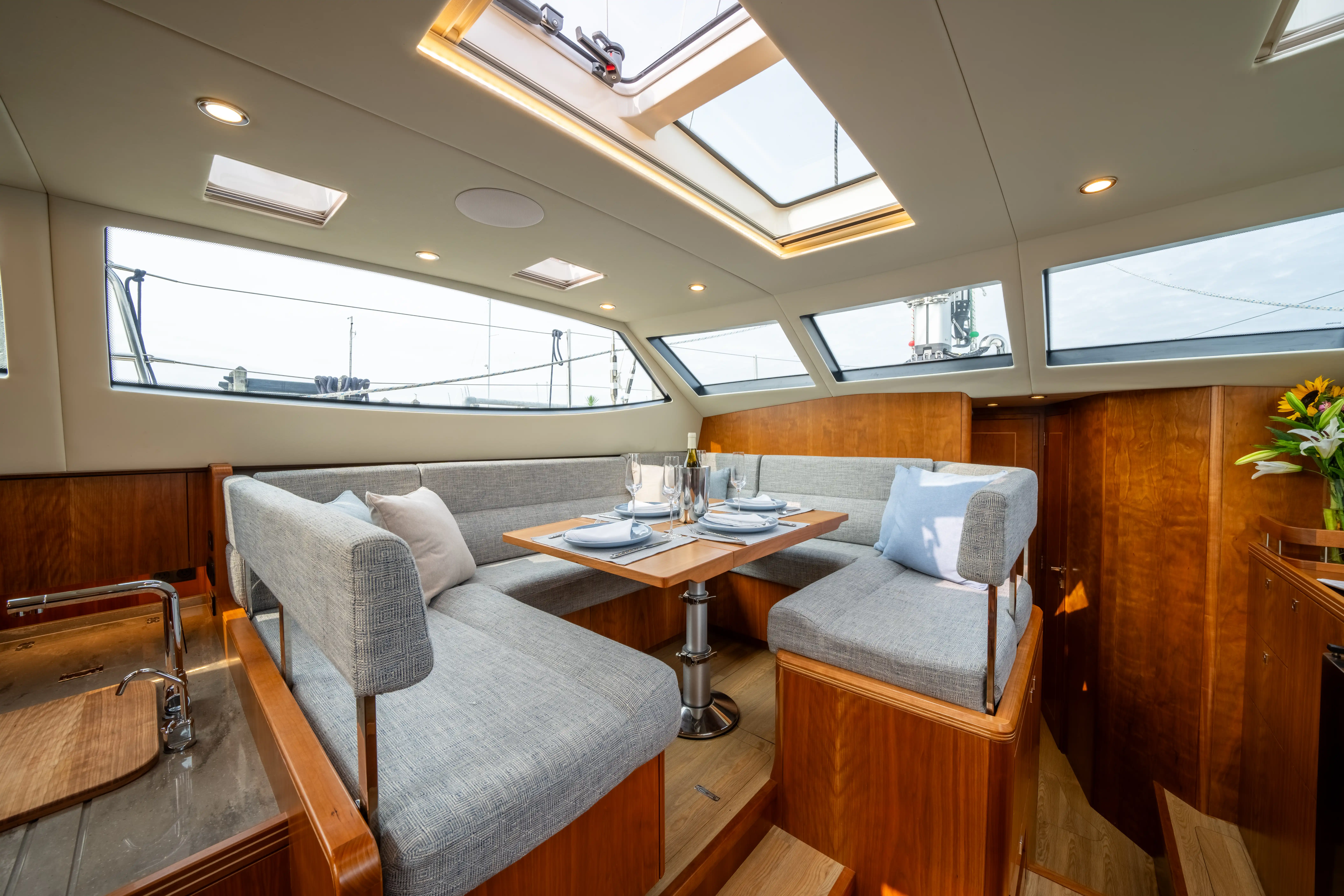 Southerly Yachts: Without Limits - Southerly 480 interior salon dinette