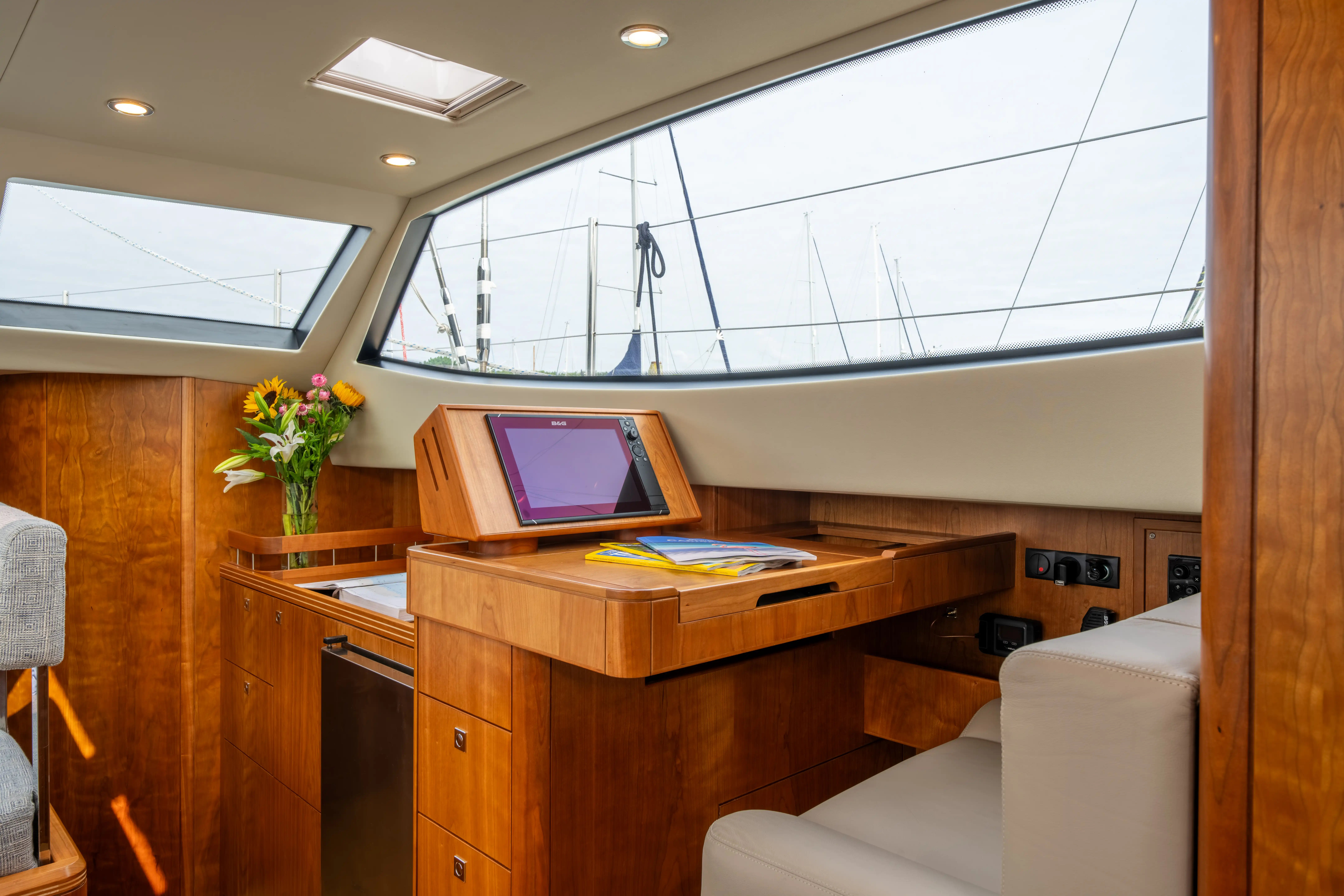 Southerly Yachts: Without Limits - Southerly 480 interior navigation station