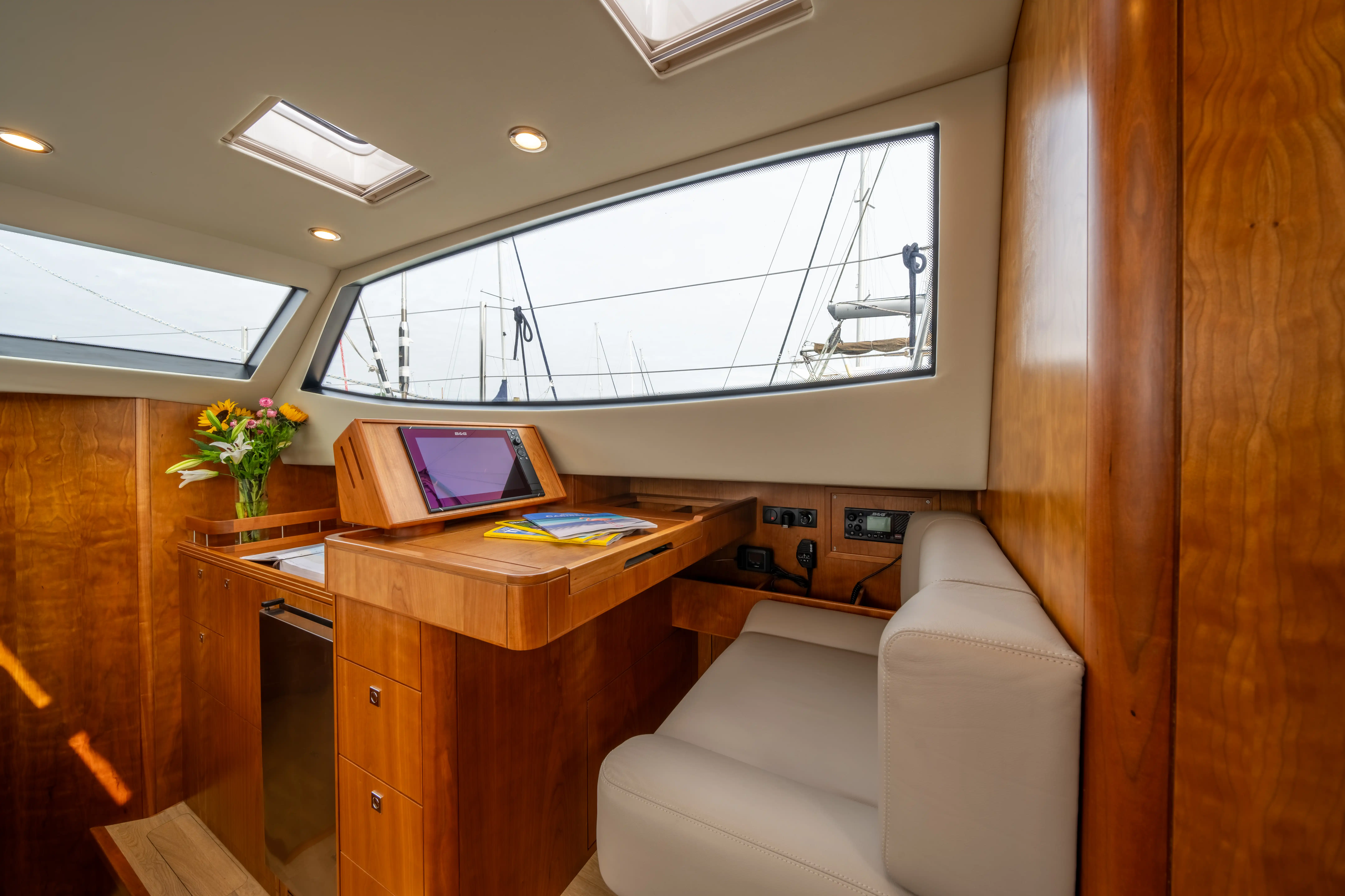 Southerly Yachts: Without Limits - Southerly 480 interior navigation station